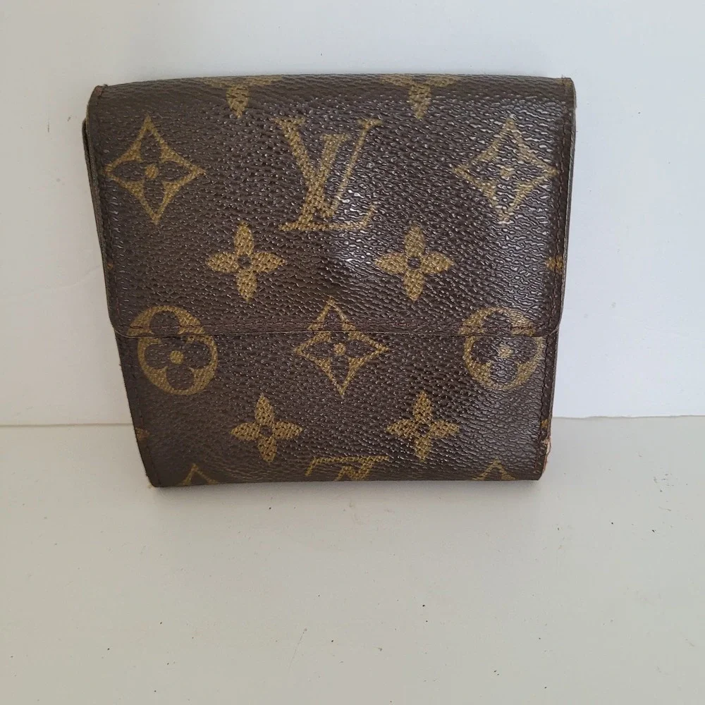 Louis Vuitton Monogram Porte-Monnaie Billets Trifold Wallet Brown SD0968 USA